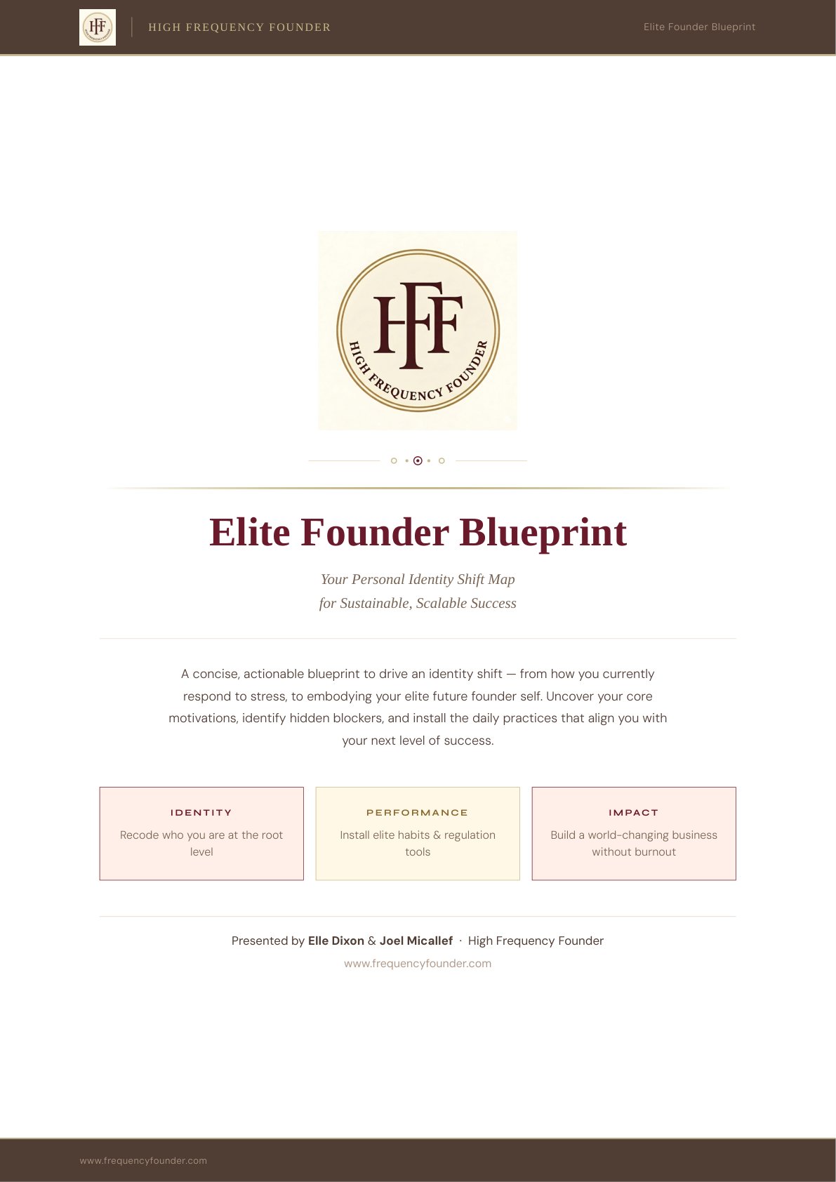 Elite Founder Blueprint cover